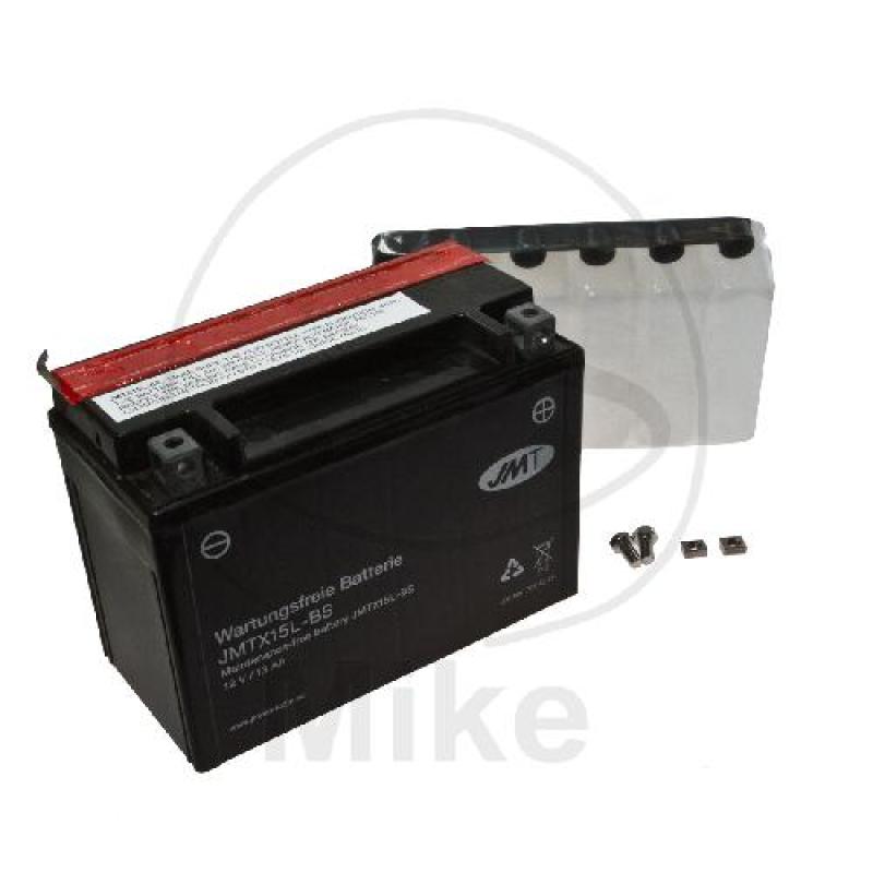 Motorradbatterie, JMT, wartungsfrei, YTX15L-BS