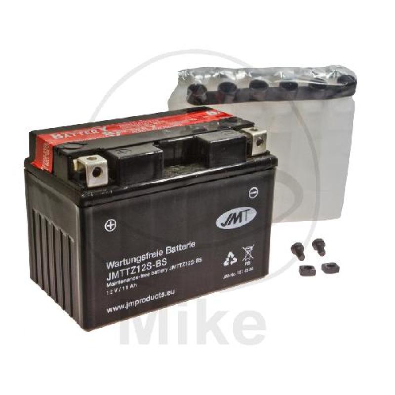 Motorradbatterie, JMT, wartungsfrei, TTZ12S-BS