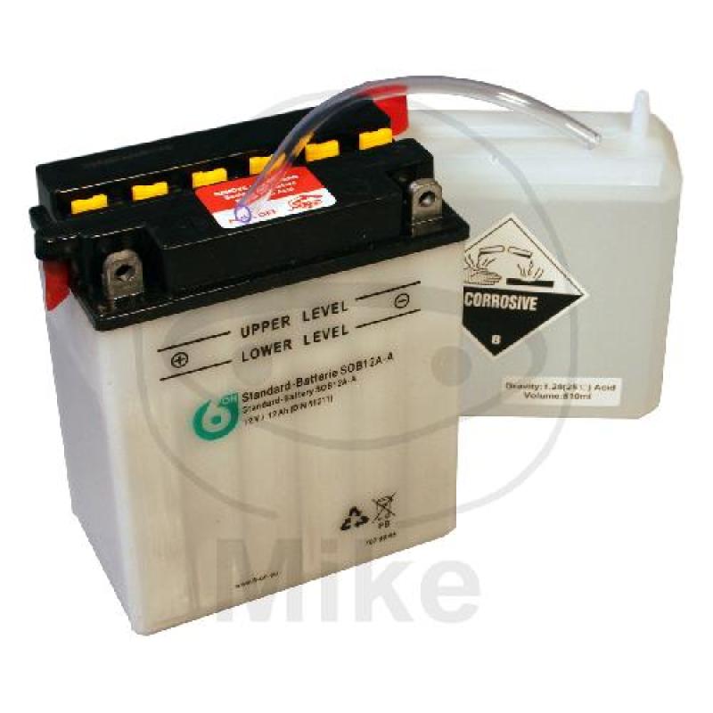 Motorradbatterie, 6ON, Std., YB12A-A