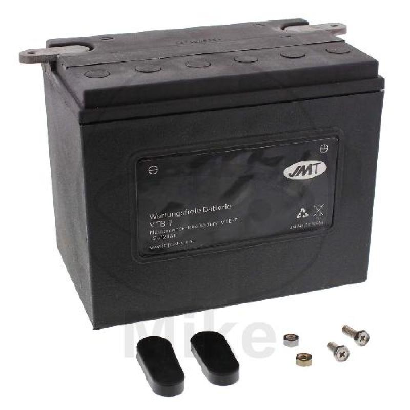 Motorradbatterie, JMT, wartungsfrei, VTB-7 V-Twin