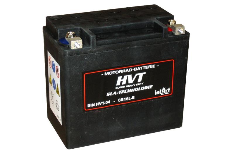 Bike Power Batterie HVT CB16L-B, gefüllt und geladen