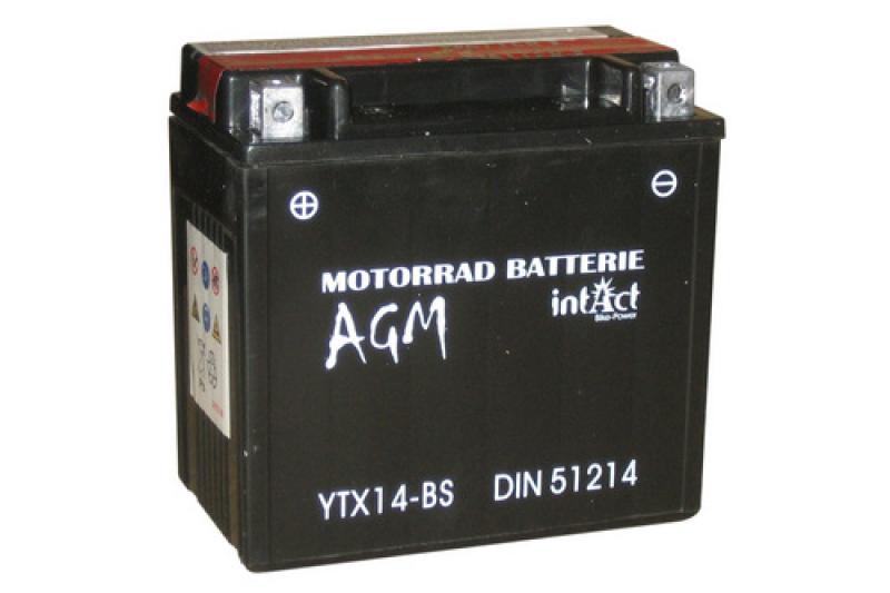 Bike Power Batterie YTX 14-BS, wartungsfrei, mit Säurepack