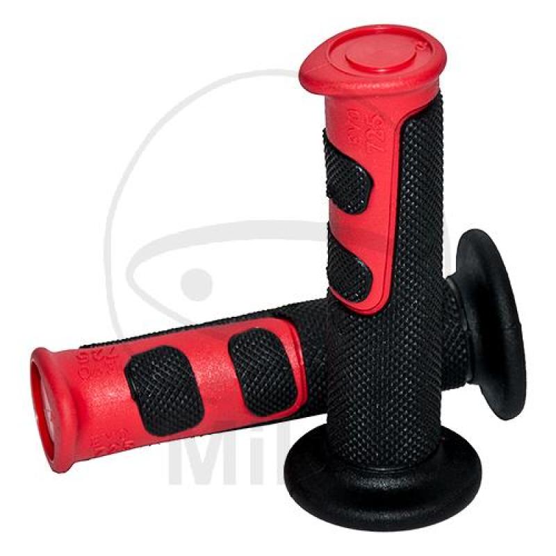 Griffgummi, schwarz/rot, Ø 22 mm, Länge: 122 mm, geschlossen