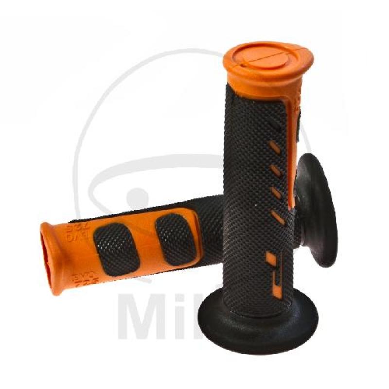 Griffgummi, orange/schwarz, Ø 22 mm, Länge: 122 mm, geschlossen