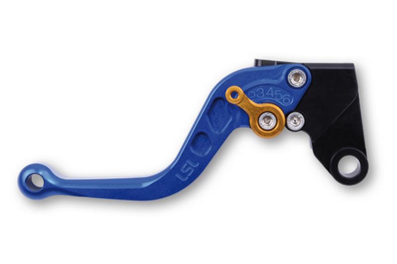 Brake lever R18R, short, blue/gold