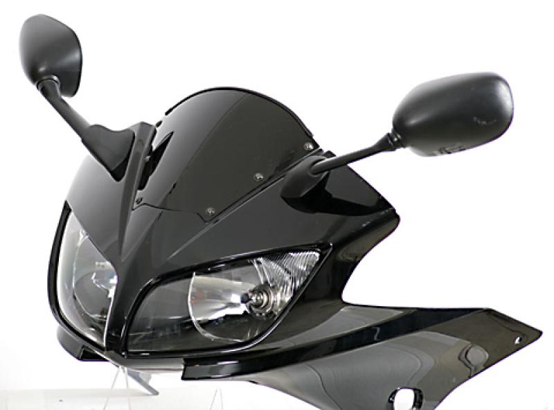 Verkleidungsscheibe-Sportform, Yamaha FZS 1000, 01-05, schwarz, mit TÜV.