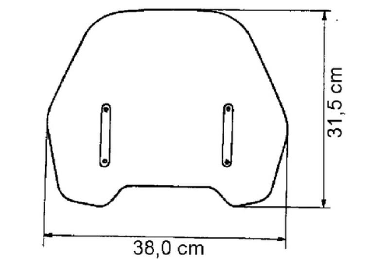 Roadshield RO, rauchgrau, universal, ohne Haltersatz.