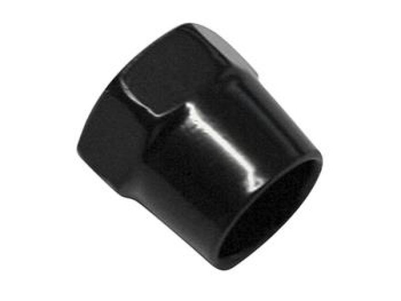 Mirror nut 14 mm, black, M10 x 1.25 RH-thread