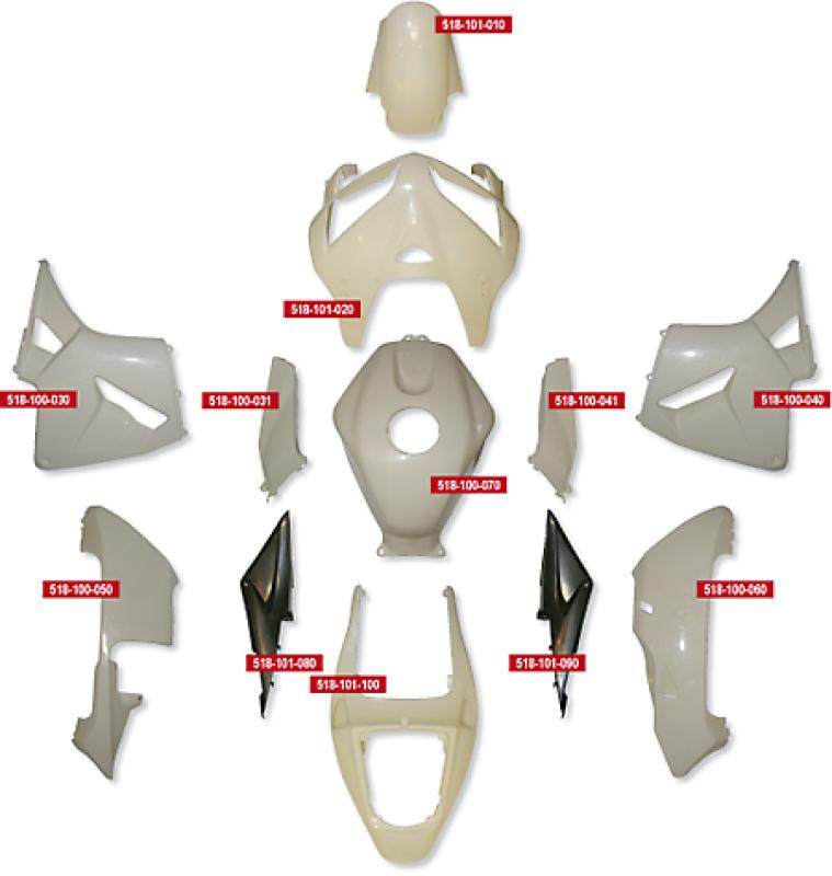 Verkleidungs-Set für Honda CBR 600 RR