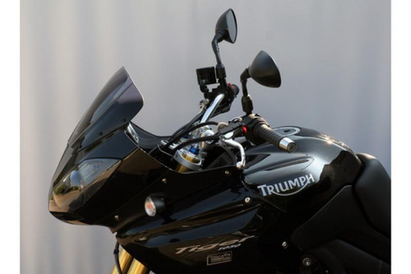 Verkleidungsscheibe, Triumph Tiger, 06-15, rauchgrau, mit TÜV.