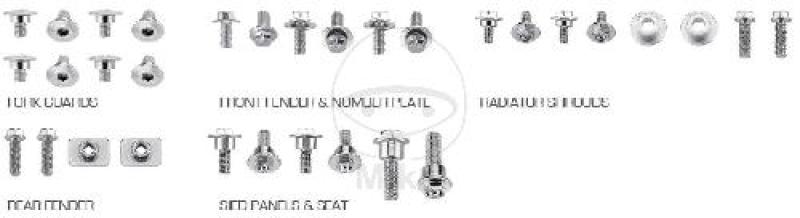 Motorrad-Schraubensortiment, 32-teilig, für CRF Verkleidung, JMP