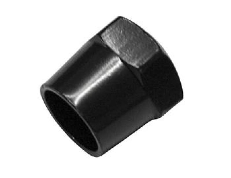 Mirror nut 17 mm, black, M10 x 1.25 RH-thread