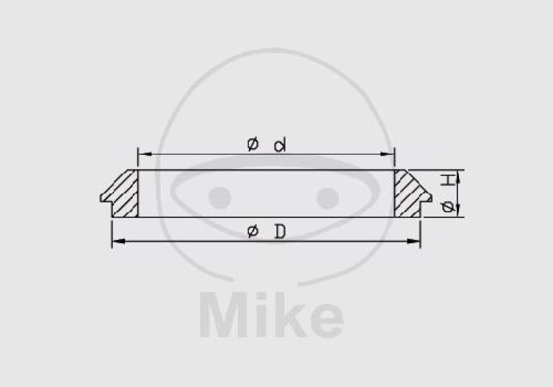 Gabel-Staubkappensatz, 43X56X14 Kayaba