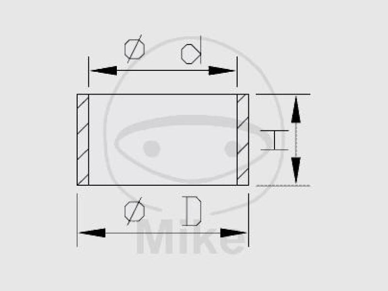 Gleitbuchsen für Cartrige, 12.5X15X8, Kayaba