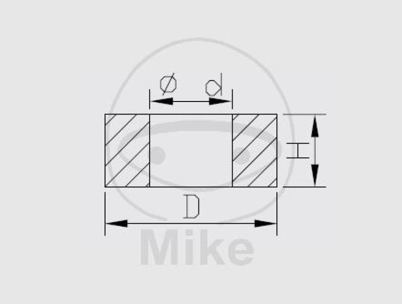 Distanzring für Kolbenstange, 5X8X1,5, Kayaba