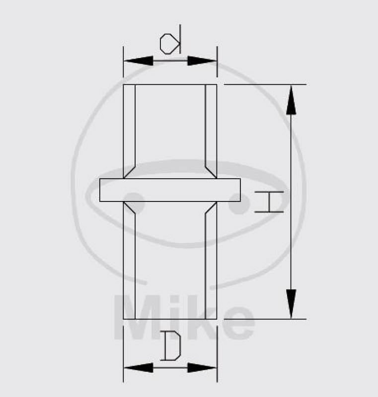 Ventil mit O-Ring, 8X8X21 Kayaba