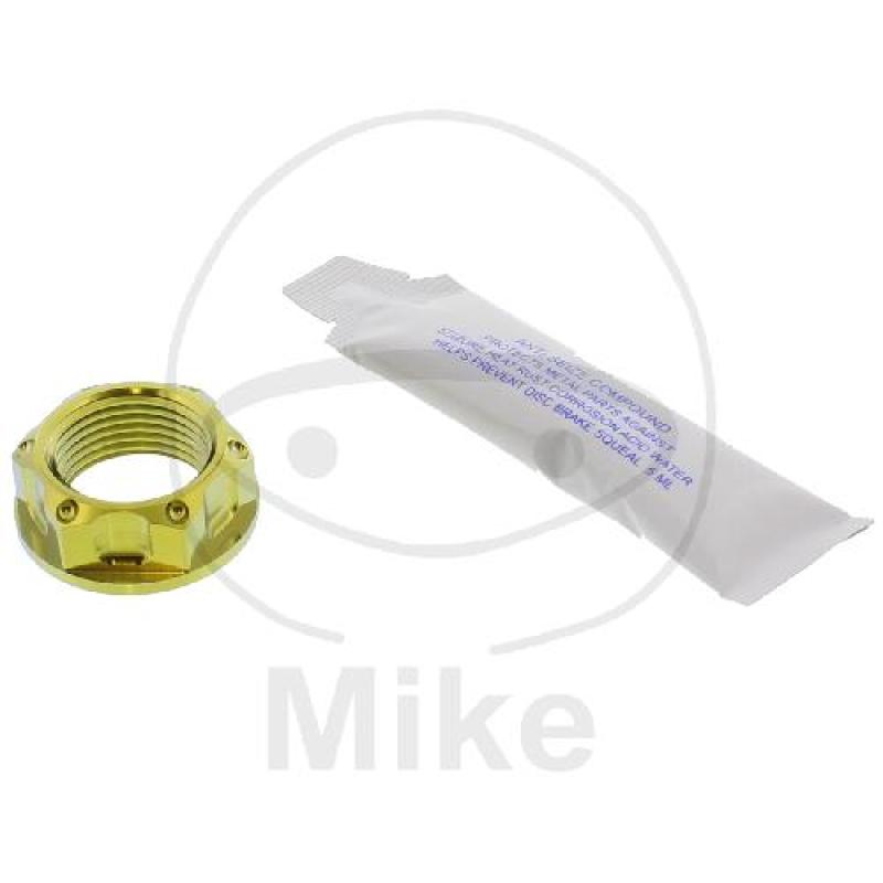 Achsmutter, Pro Bolt, M18X1,50 27 mm  Titan gold