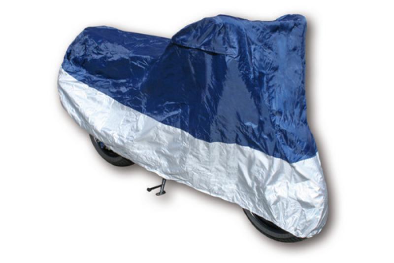 Abdeckplane, Größe L, Polyester, blau/silber