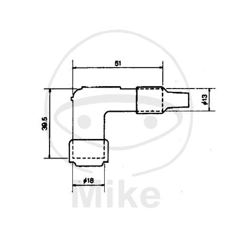 Zündkerzenstecker,  LB05E-R, rot, NGK