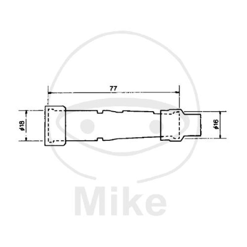 Zündkerzenstecker,  SD05F-R, rot, NGK