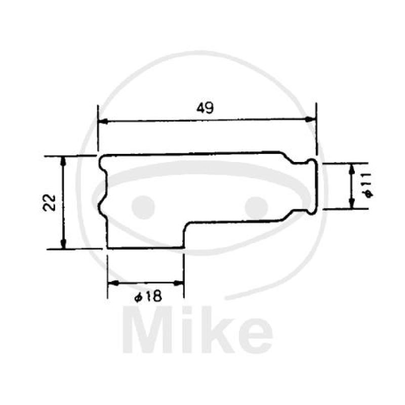 Zündkerzenstecker,  TRS1225-B blau