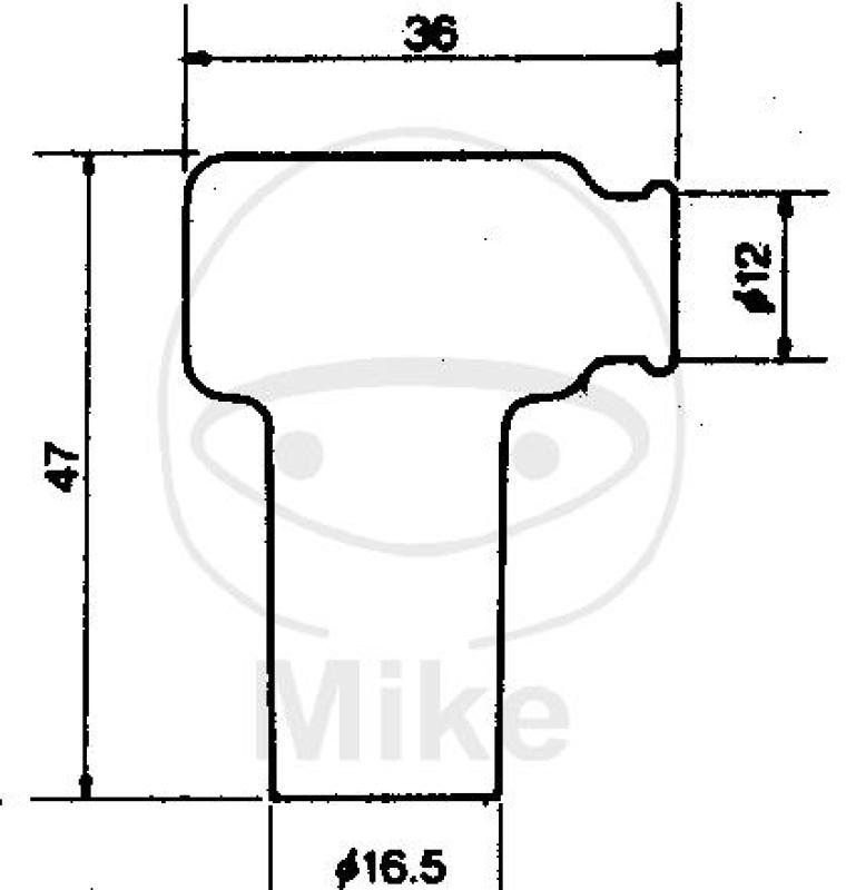 Zündkerzenstecker,  LB05EMH-R, rot, NGK