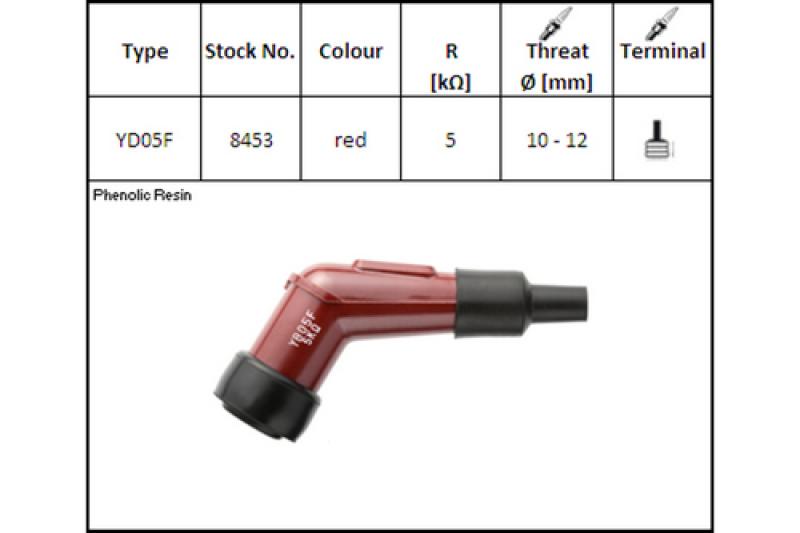 Kerzenstecker YD-05 F, für 12 mm Kerze, 120?