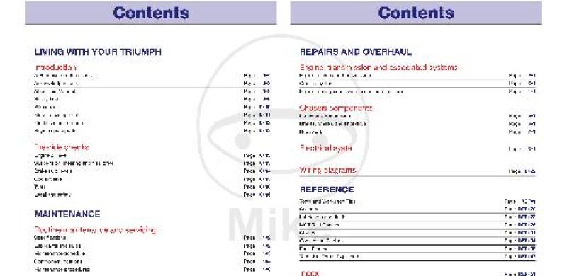Reparaturanleitung, Triumph