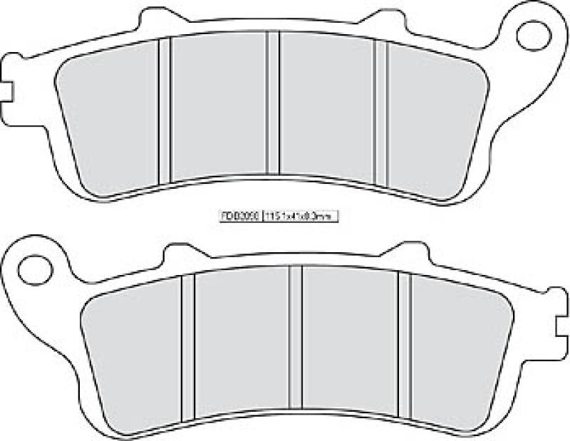 Disc brake pad FDB 2098 EF