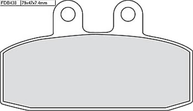 Disc brake pad FDB 438 EF