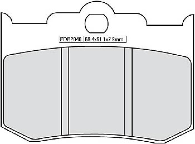 Disc brake pad FDB 2040 P