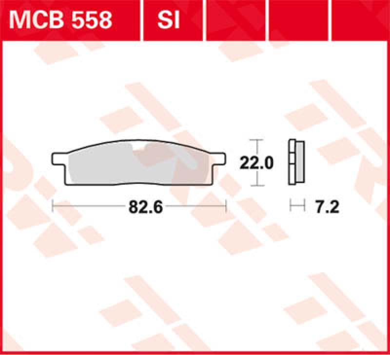 Bremsbelag MCB558