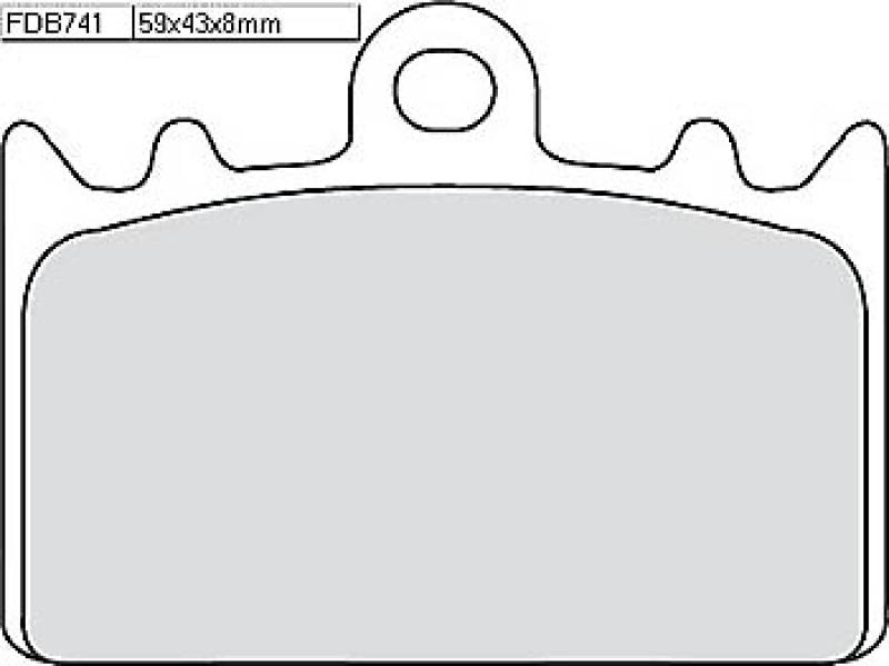 Disc brake pad FDB 741 P