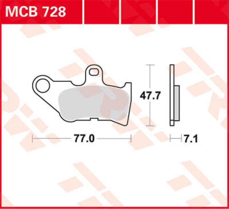 Disc brake pad MCB728