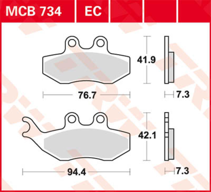 Bremsbelag MCB734