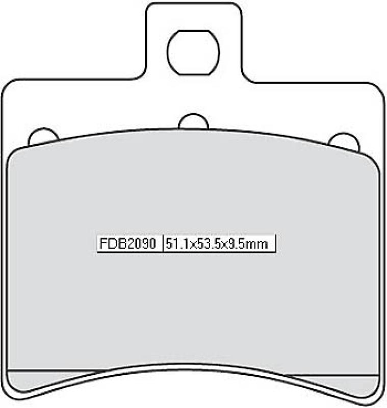 Disc brake pad FDB 2090 EF