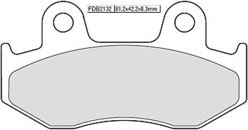 Disc brake pad FDB 2132 AG