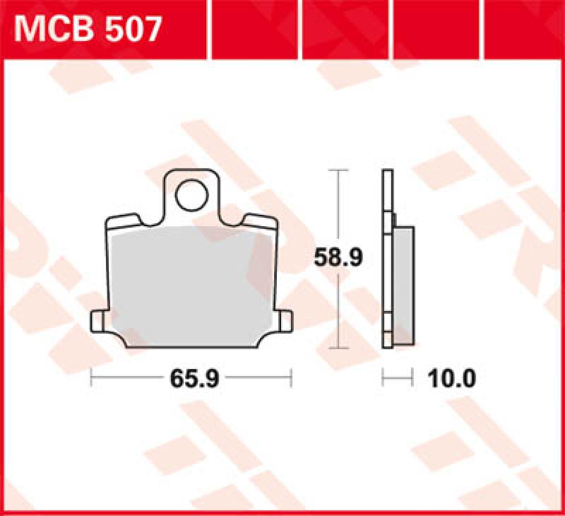 Disc brake pad MCB507