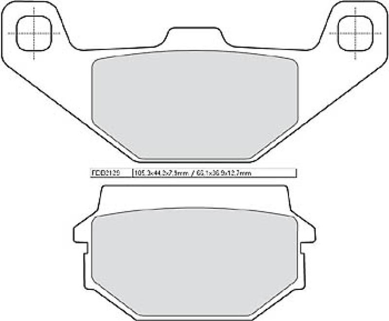 Disc brake pad FDB 2129 AG