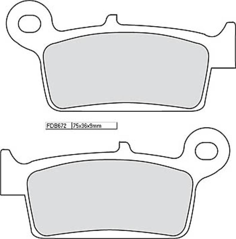 Disc brake pad FDB 672 AG