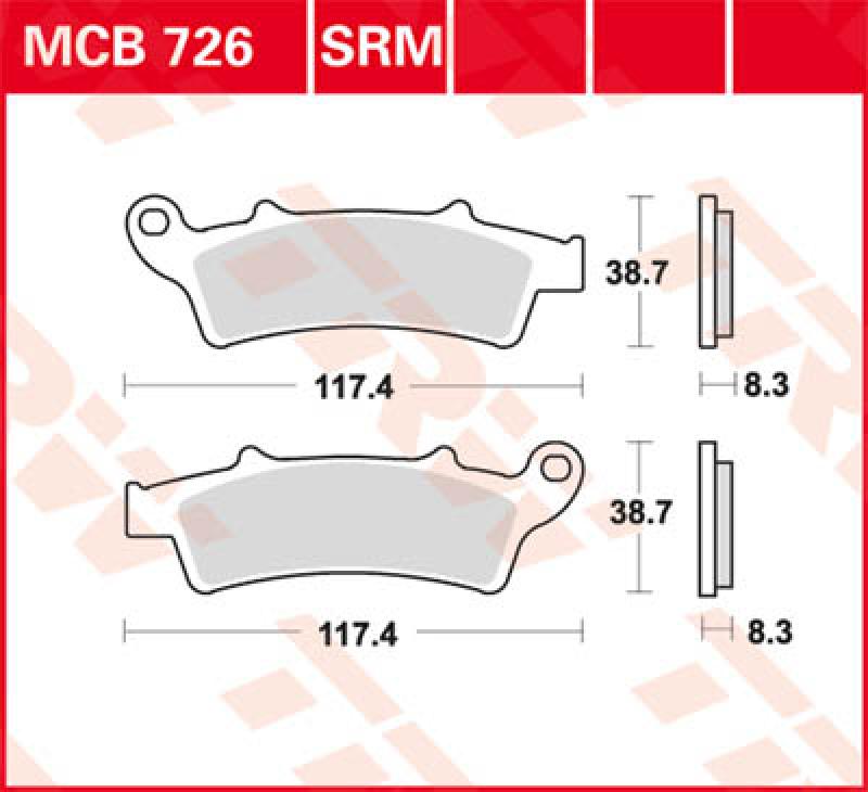 Disc brake pad MCB726