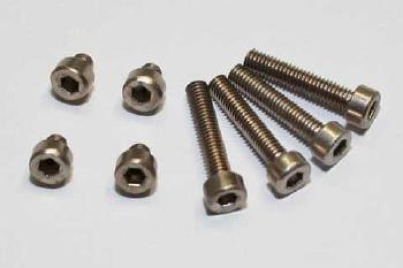 Aluminium screw set M4 titan anodized